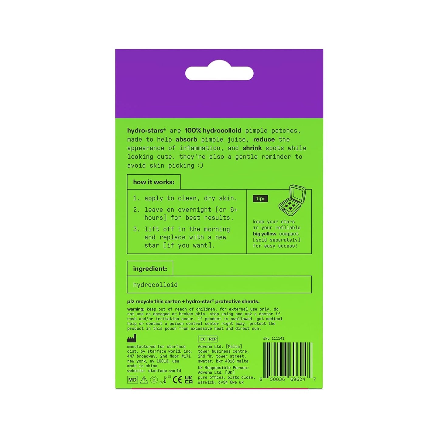 Starface Hydro-Star® Snoopy Red Puffer Hydrocolloid Pimple Patch, 32 ct