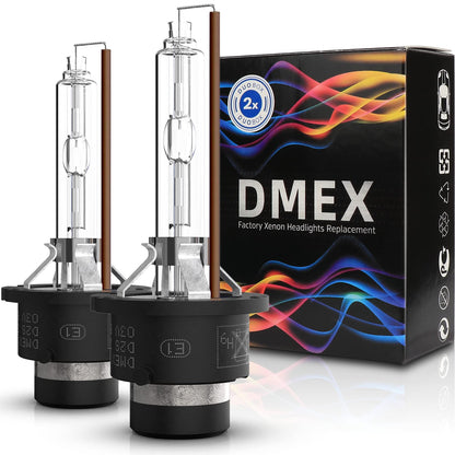 DMEX D3S HID Headlight Bulbs 8000K White Blue Xenon 35W 66340 42403 42302 Replacement - Pack of 2 (Not fit Halogen Headlamp)
