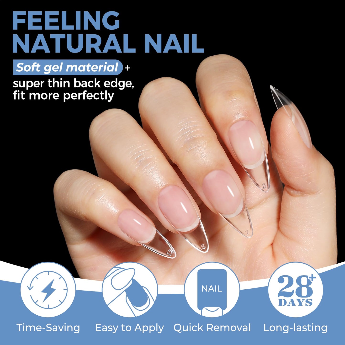 UNA GELLA 15g Nail Glue for Press On Nails with 20ml Nail Glue Remover Kit