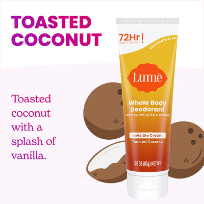 Lume Whole Body Deodorant - Cream Tube - 3 oz (Clean Tangerine)