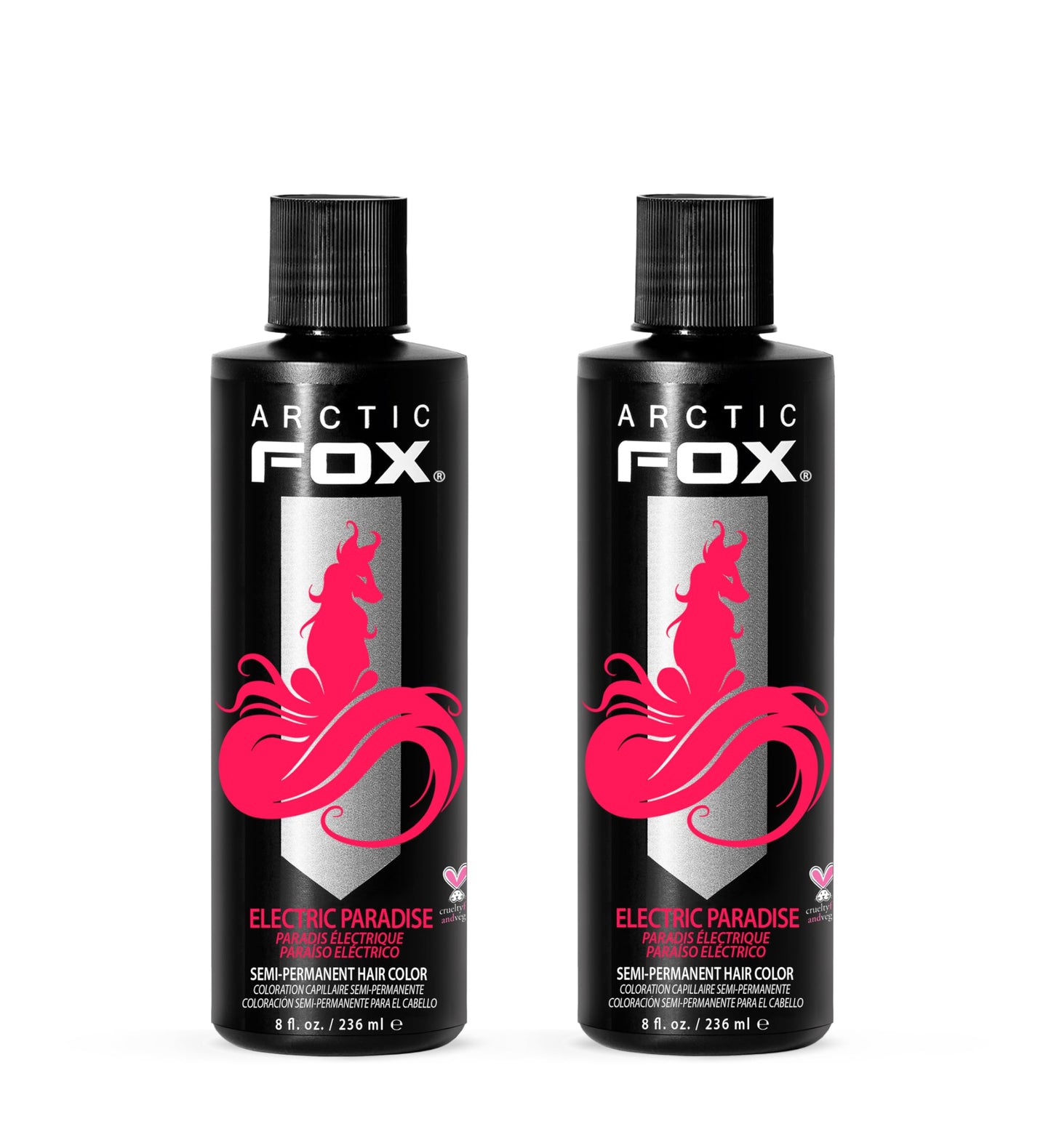 ARCTIC FOX Semi-Permanent Hair Dye - Sunset Orange, Vegan - 2 x 8 oz