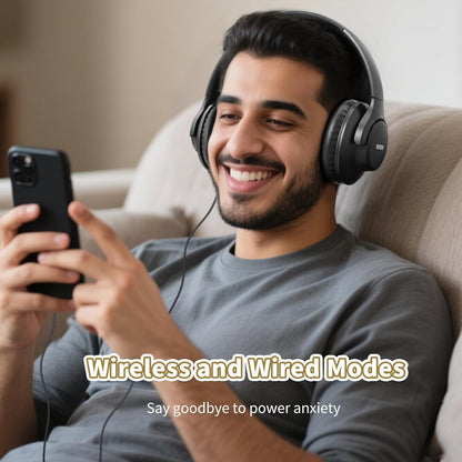 KVIDIO Bluetooth Headphones Wireless Over Ear Headsets 65H Playtime