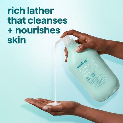 Method Body Wash, Island Mist-Leaves Skin Feeling Soft & Moisturized, Made Without Parabens, Notes of Hibiscus, Mango Nectar & Passion Fruit, 28 fl oz