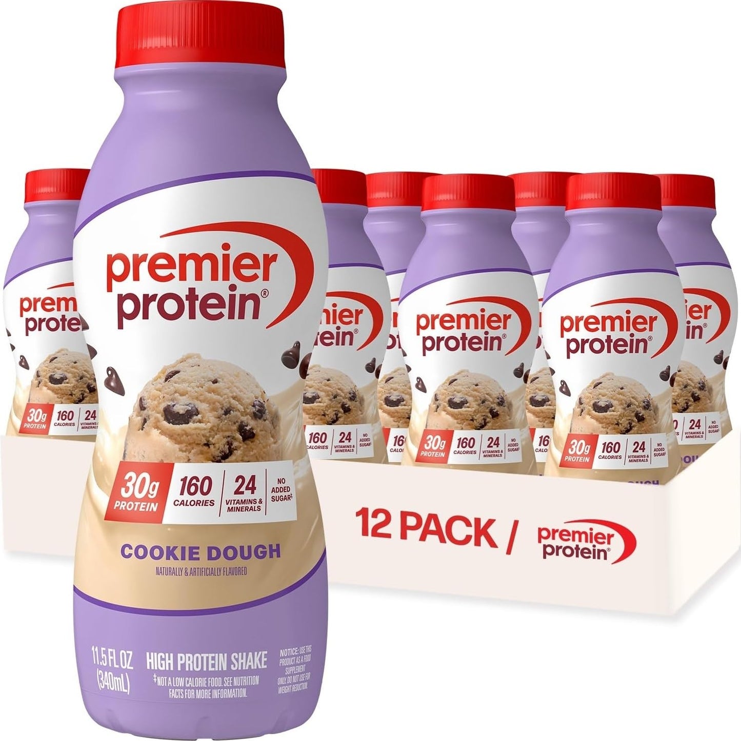 Premier Protein 30g High Protein Shake, Chocolate, 12 Pack