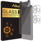 Ailun Privacy Screen Protector+Camera Lens Protector for iPhone 17 Pro Max