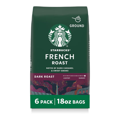 Starbucks Ground Coffee, Dark Roast Coffee, Italian Roast, 100% Arabica, 1 bag (18 oz)
