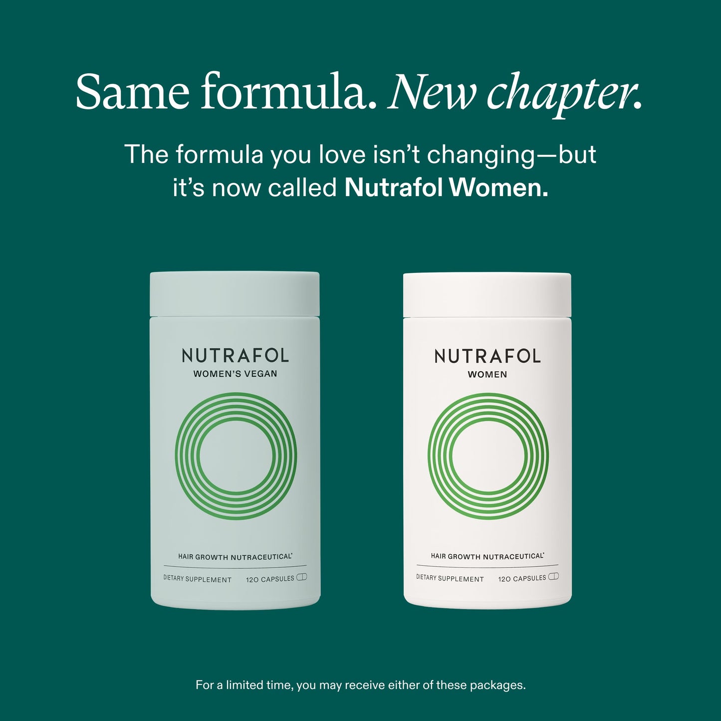 Nutrafol Women Hair Growth Supplements, Ages 18-44, 1-Month Bottle