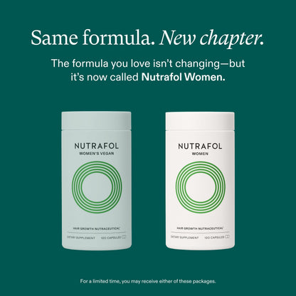 Nutrafol Women Hair Growth Supplements, Ages 18-44, 1-Month Bottle