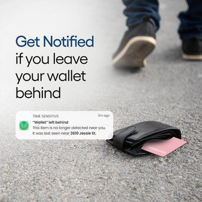 SPOTMINDERS Apple MFi Certified Wallet Tracking Card Black 4-Pack Travel Gifts for Him Works with Apple Find My Rechargeable Tracker IP68 Waterproof 0.07" Slim iPhone Item Finder for Luggage Passport
