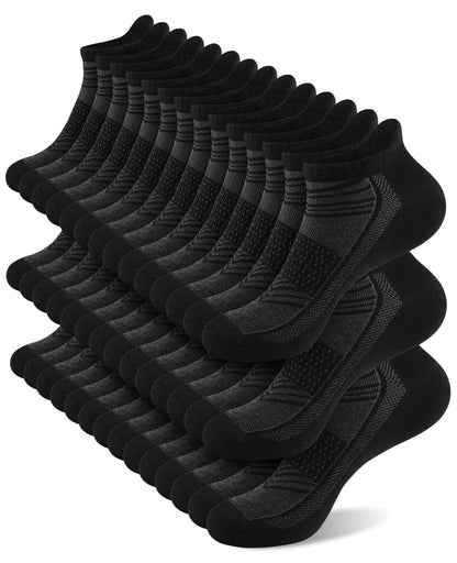 shnn 14 Pairs Mens/Womens Ankle Socks Breathable Casual Low Cut Short Socks for Men/Women with Heel Tab