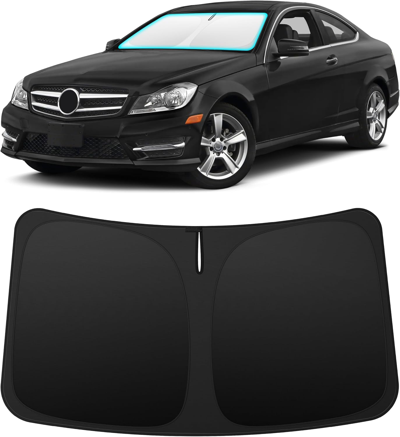 INSAUTO Custom Fit Windshield Sun Shade for Nissan Frontier 2005-2021