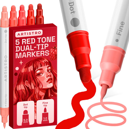 ARTISTRO Dual-Tip Acrylic Paint Marker Pens - Set of 36