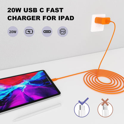 iPhone 17 16 15 Charger Fast Charging,2Pack 20W Apple iPad USB C Wall Charger Block with 6FT USB C to C Cable for iPhone 17/Pro/Pro Max/17 Air/ 16/16 Pro/16 Pro Max/15/Plus/Pro/Pro Max
