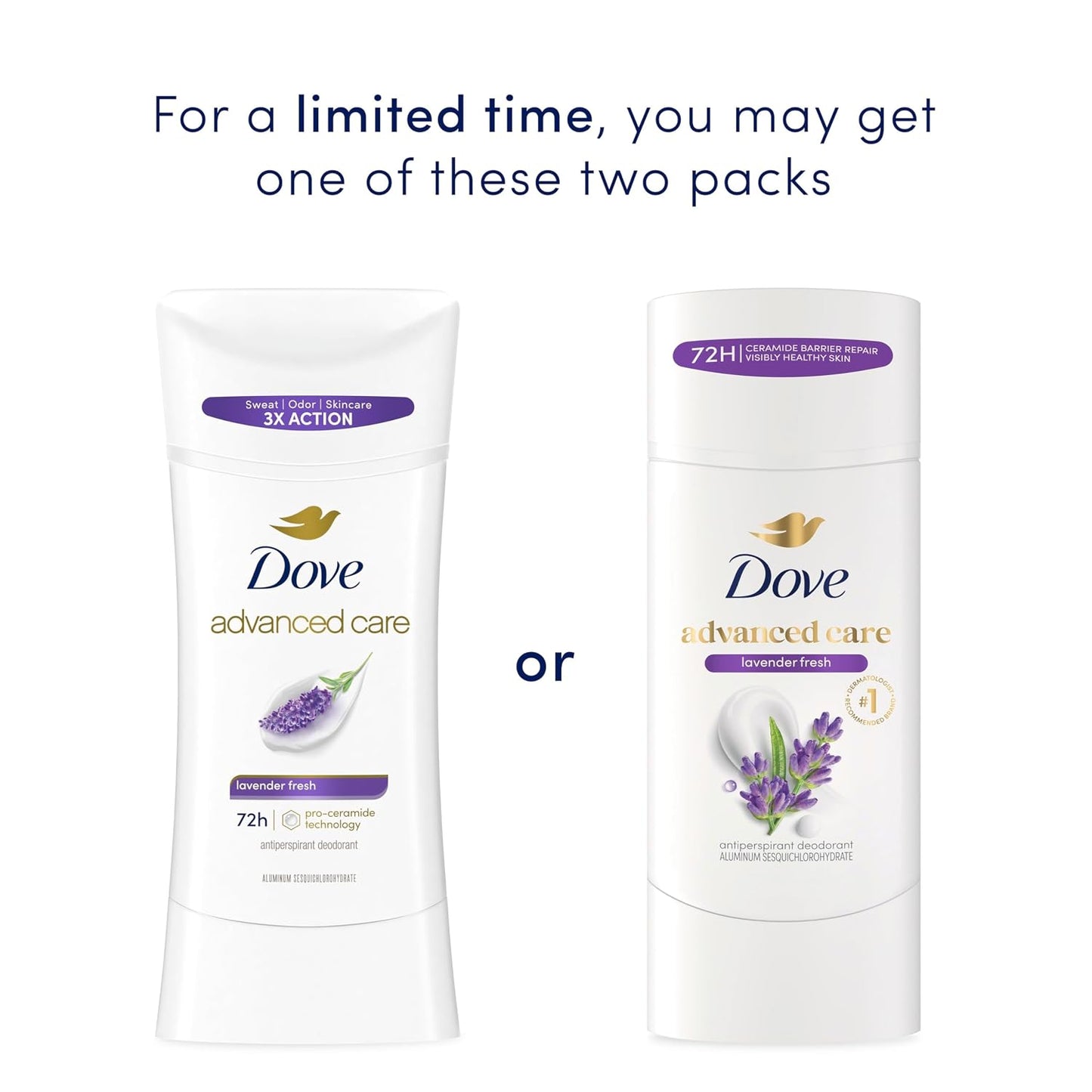 Dove Advanced Care Antiperspirant Stick Cool Essentials 2.6 oz 2PK