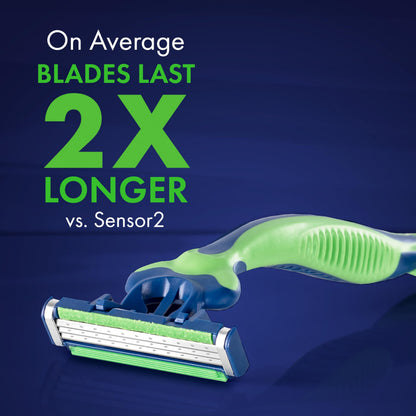 Gillette Sensor3 Sensitive Men's Disposable Razor, 1 Razor - Case of 36