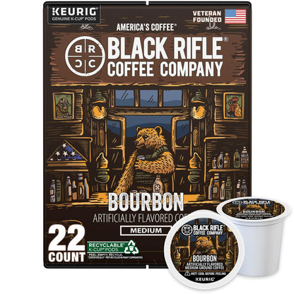 Black Rifle Coffee Medium Roast K Cup Coffee Just Black 32 Count