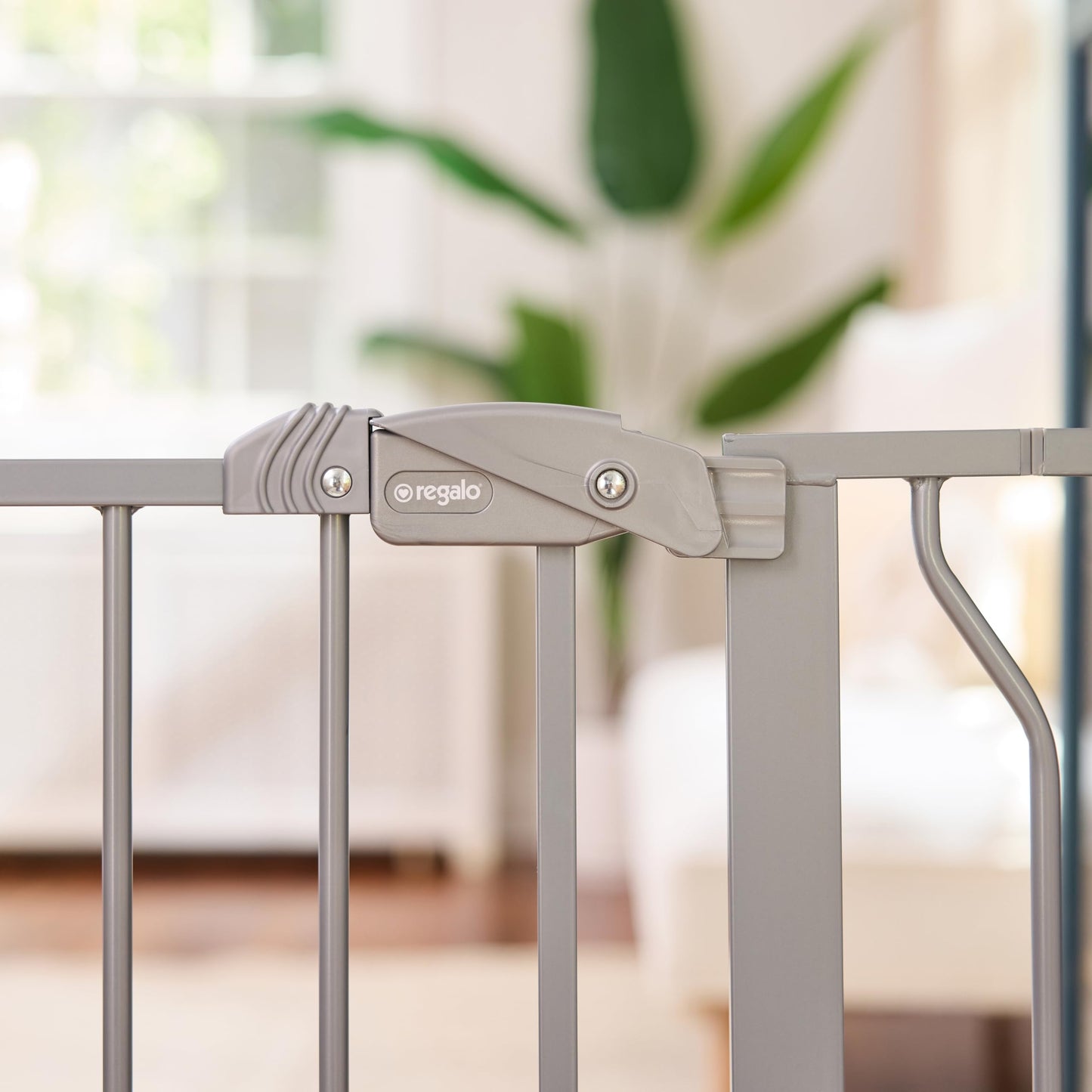 Regalo Safety 29"-38.5" Easy Step Baby Gate, Bottom of Stairs & Doorways