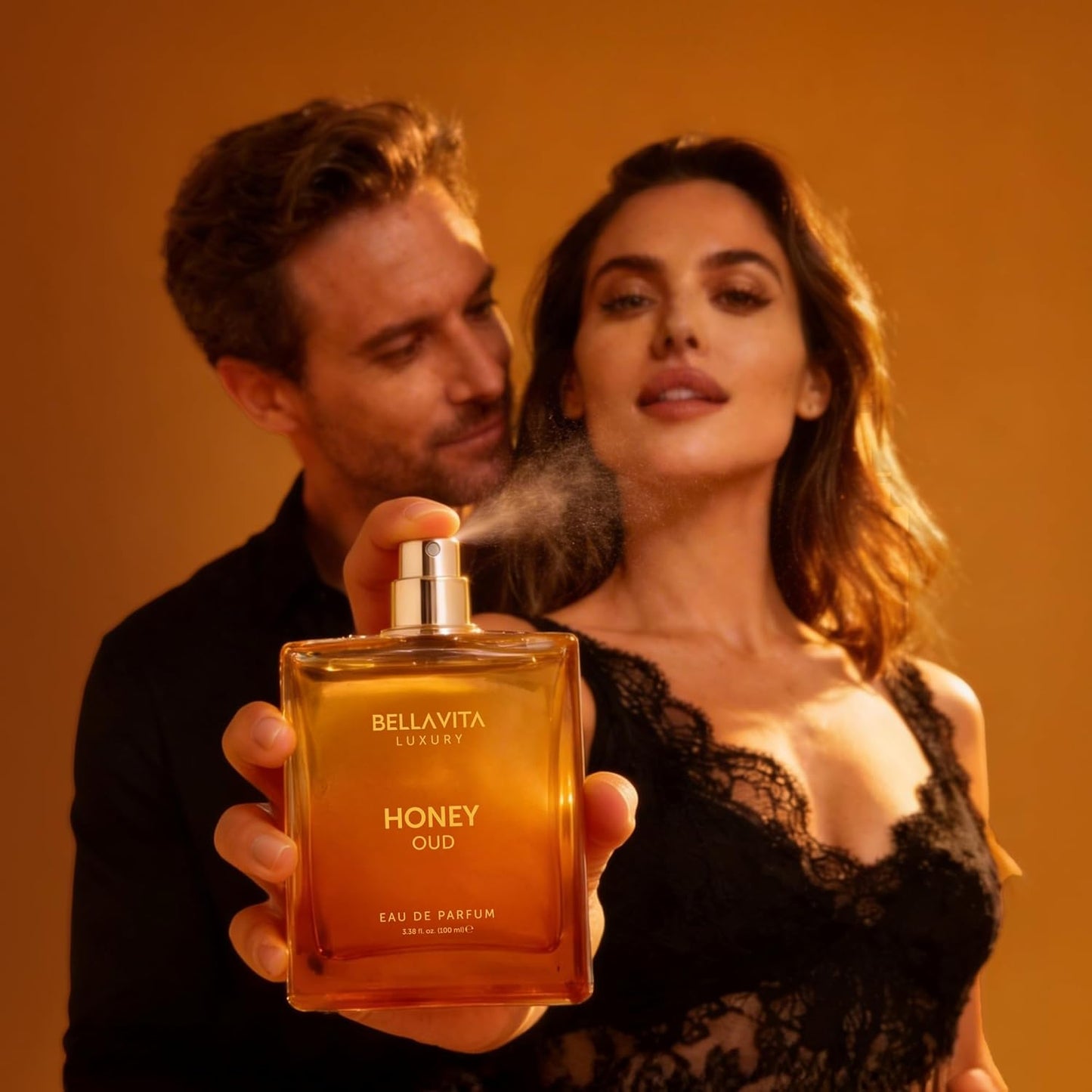 Bellavita Luxury Honey Oud Eau de Parfum | 100 ml (3.4 fl.oz.) | Perfume for Men and Women | Sweet Honey, Bergamot, Oud, and Amber Notes