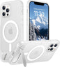 Magnetic Compatible with iPhone 14 Pro Max Case, [Built-in Invisible Kickstand][Compatible with MagSafe] [Military Grade Shockproof] Slim Translucent Matte Phone Case for iPhone 14 Pro Max 6.7"