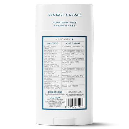 Native Aluminum Free Deodorant, Ocean & Timber, Large Size Stick, 72 Hour Odor Control, for Women & Men, Contains Naturally Derived Ingredients, 3.1 oz