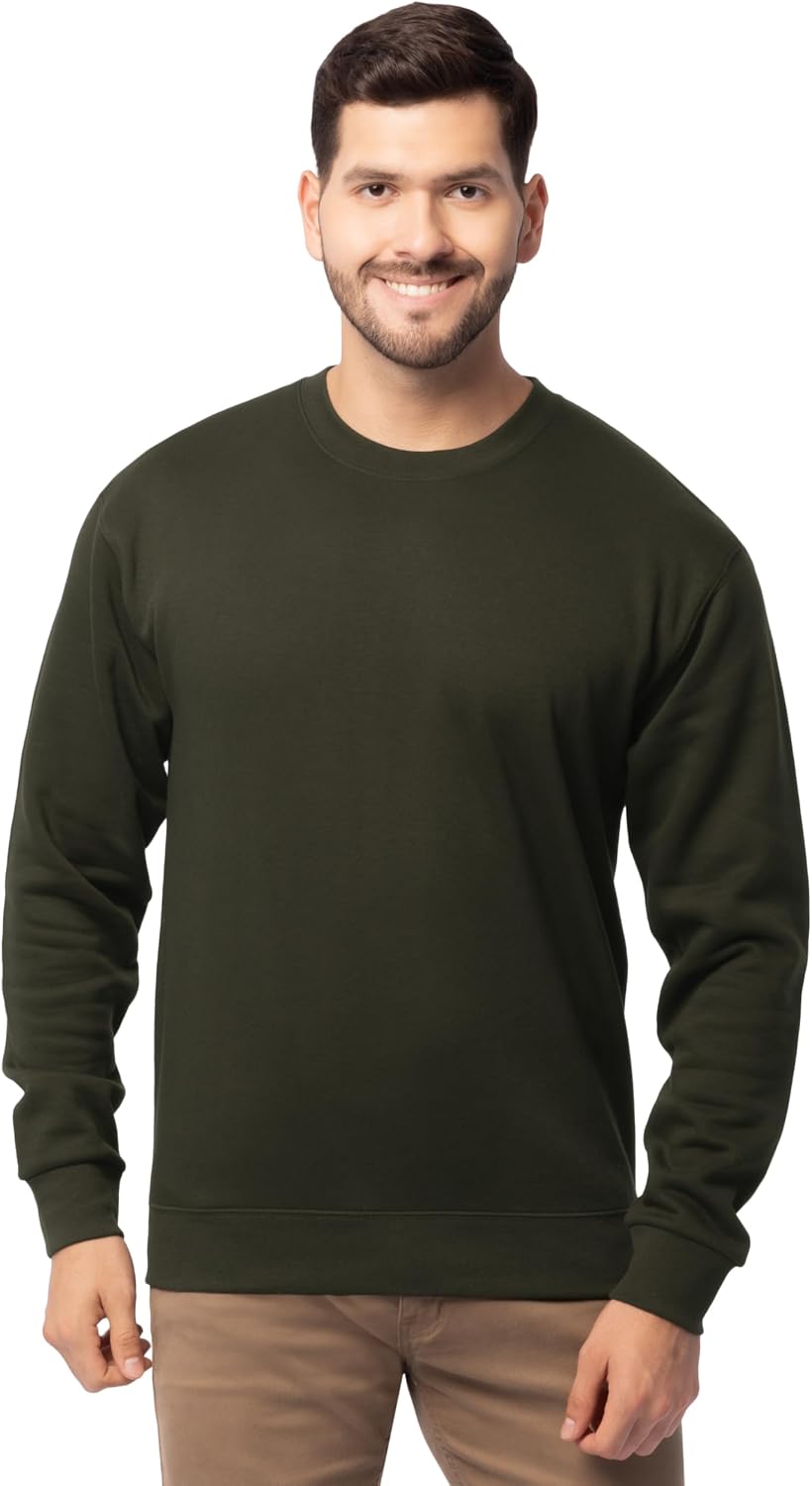 Fruit of the Loom Men's Eversoft Fleece Crewneck Sweatshirts, Moisture Wicking & Breathable, Sizes S-4x