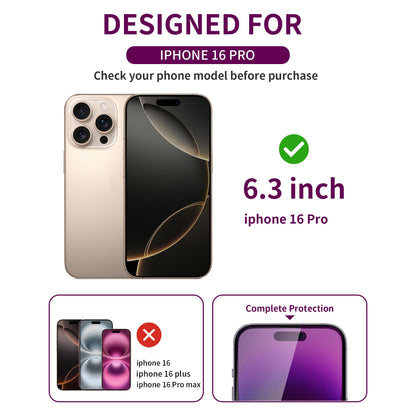 2 Pack Privacy Screen Protector for iPhone 17 Pro Max Tempered Glass 6.9'' Private Saver Anti-Spy Eye Protection Anti-Scratch Full Coverage No Bubble