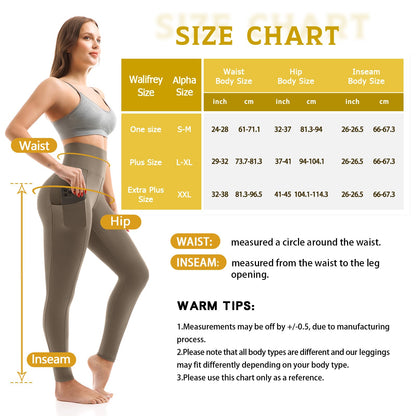 Walifrey Leggings with Pockets for Women