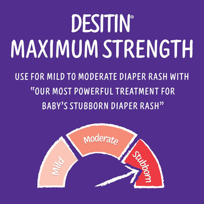 Desitin Maximum Strength Diaper Rash Paste, 40% Zinc Oxide, 4.8 oz