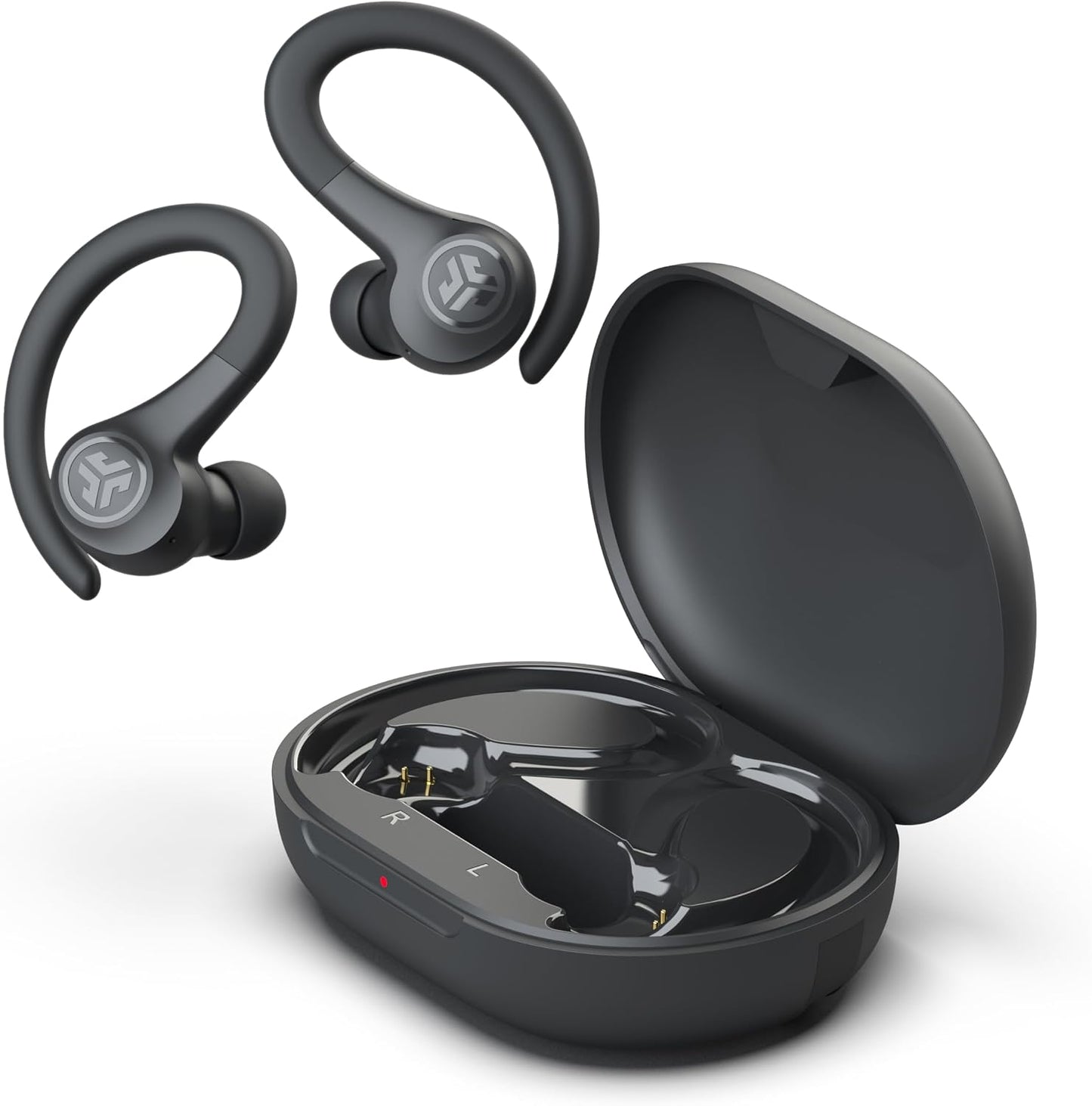 JLab, Go Sport+, True Wireless Workout Earbuds, Bluetooth Sport Earbuds, Clear Calling, Graphite
