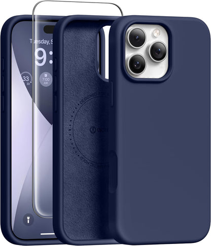 GONEZ Magnetic for iPhone 17 Pro Max Case, Silicone Cover Stone