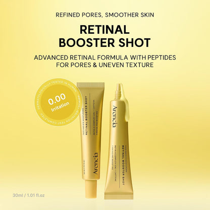 Arencia Vitamin C Booster Shot Serum with Glutathione, Niacinamide and Vitamin E for Dark Spot Care, Fine Lines & Wrinkles, Glass Skin, Korean Skincare 30ml/1.01 fl.oz