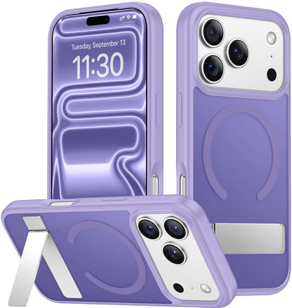SPIDERCASE Magnetic for iPhone 17 Pro Max Case,with Kickstand,Clear