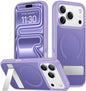 SPIDERCASE Magnetic for iPhone 17 Pro Max Case,with Kickstand,Clear