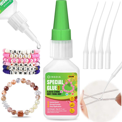INSOIA Super Medium CA Glue, 20g, Strong Bond, with Precision Tips