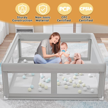Hiaksedt Baby Playpen 50x50 Inch, Play Pens for Babies and Toddlers