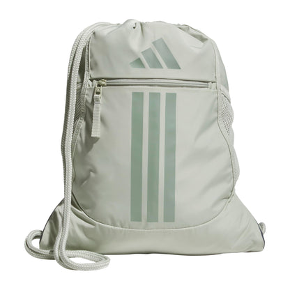 adidas Alliance Sackpack – Drawstring Backpack for Sports, Small Gym Bag, Preloved Teal Green/Black/3, OSFA