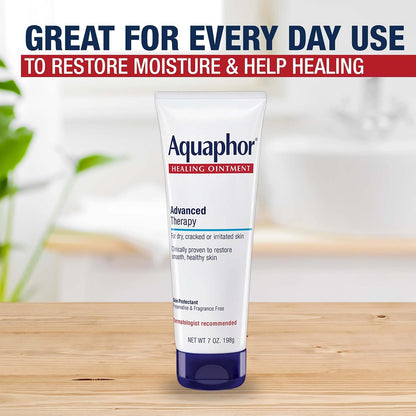 Aquaphor Advanced Therapy Healing Ointment, Skin Protectant, 7 OZ