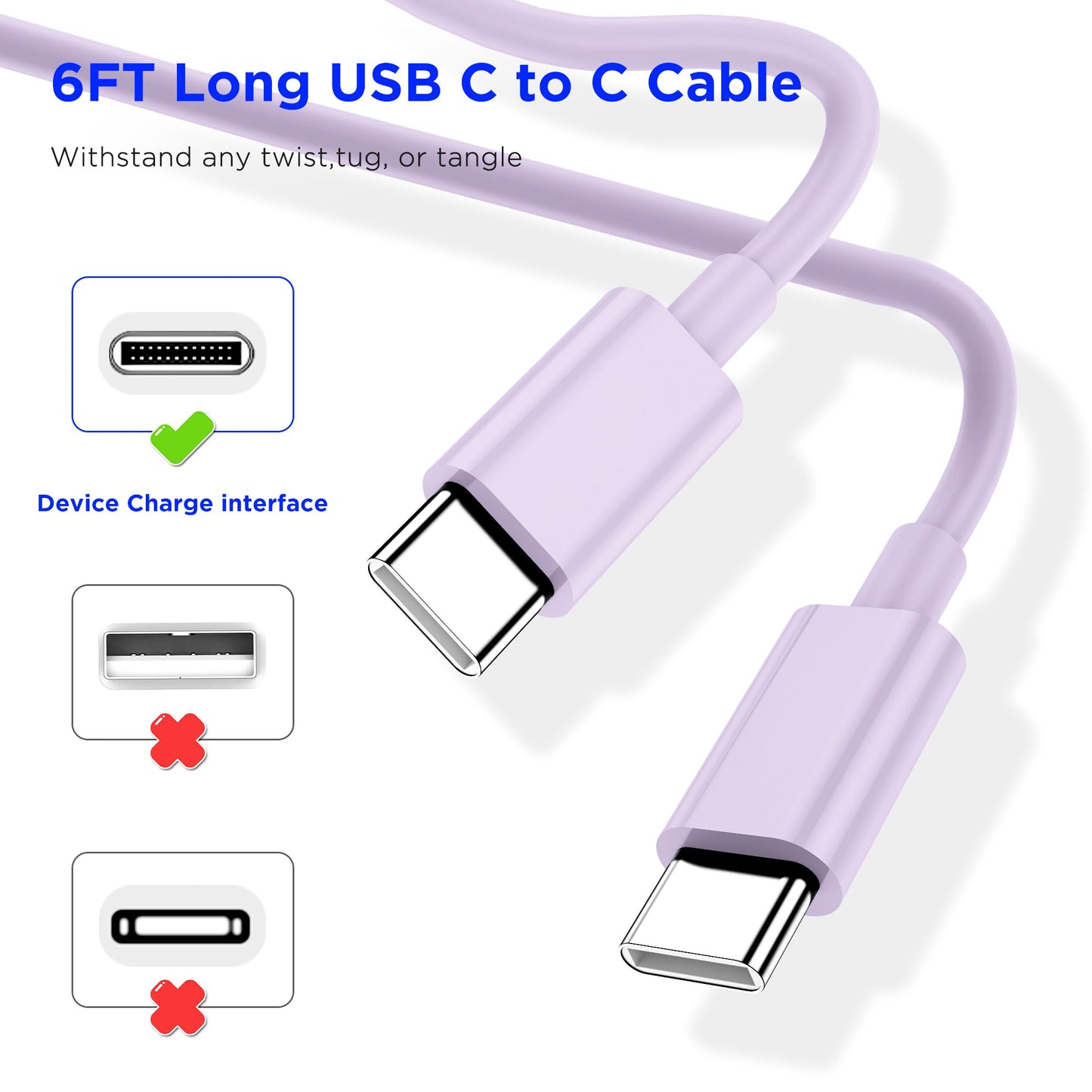 iPhone 17 16 15 Charger Fast Charging,2Pack 20W Apple iPad USB C Wall Charger Block with 6FT USB C to C Cable for iPhone 17/Pro/Pro Max/17 Air/ 16/16 Pro/16 Pro Max/15/Plus/Pro/Pro Max