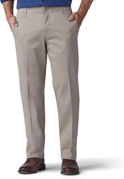 Lee Men's Extreme Motion Flat Front Regular Straight Pant