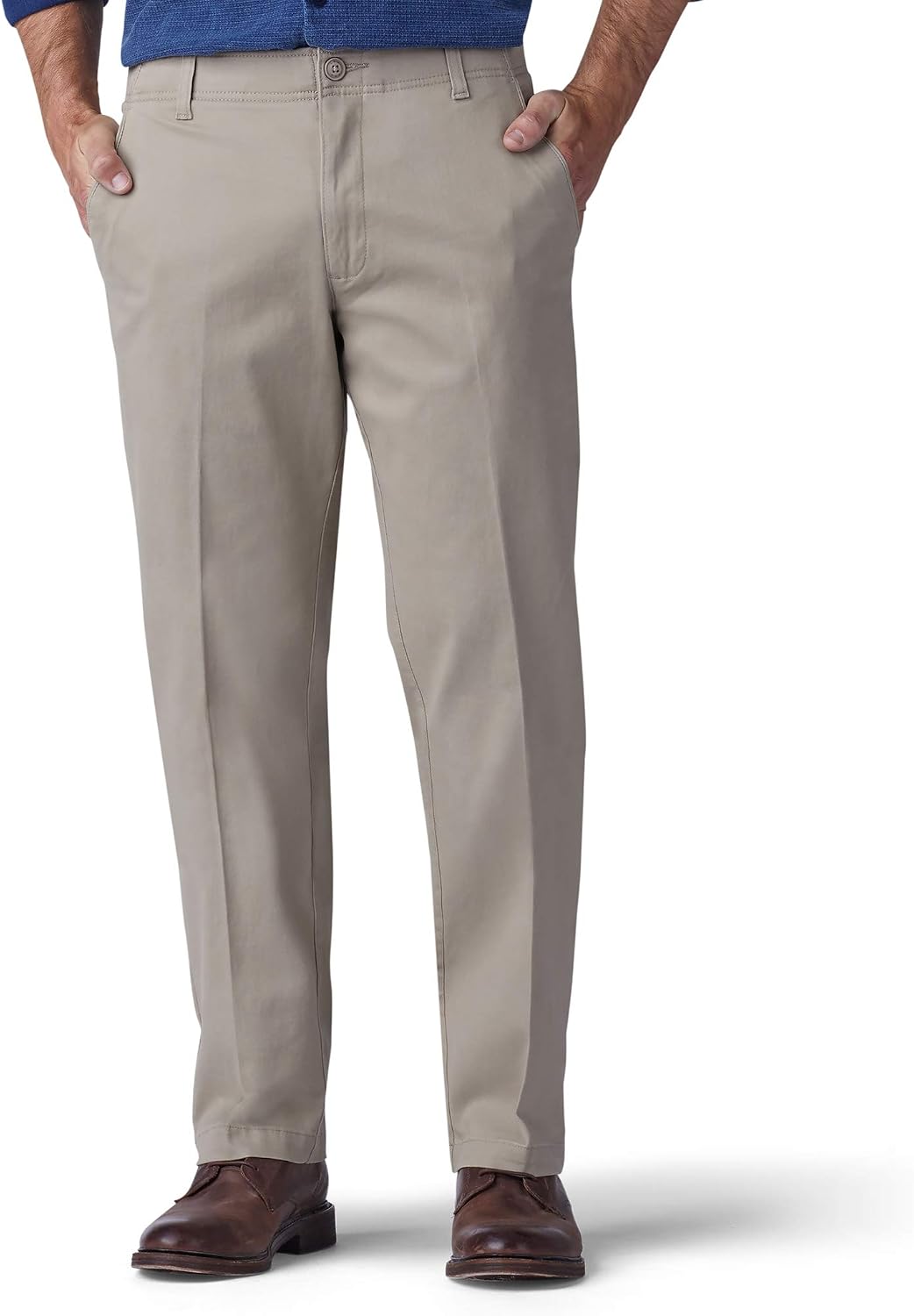 Lee Men's Extreme Motion Flat Front Regular Straight Pant