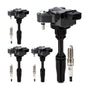 UF667 Ignition Coil & ILZFR6D11 Double Iridium Spark Plug for BMW 2.5-6.0L