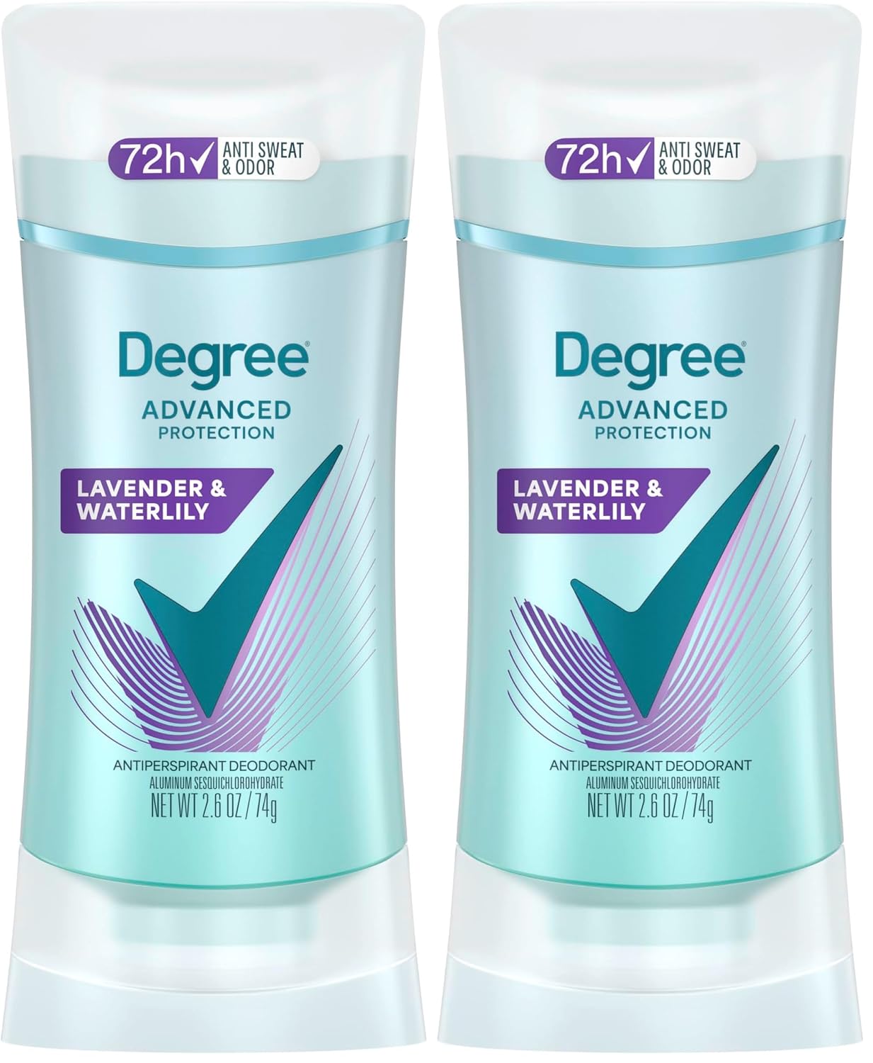 Degree Antiperspirant Deodorant Sexy Intrigue 72-Hour Sweat & Odor Protection Antiperspirant Deodorant For Women with Body Heat Activated Technology 2.6 oz (Pack of 2)