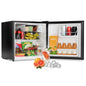 3.2 Cu Ft Mini Fridge with Freezer, Single Door Upright Freezer