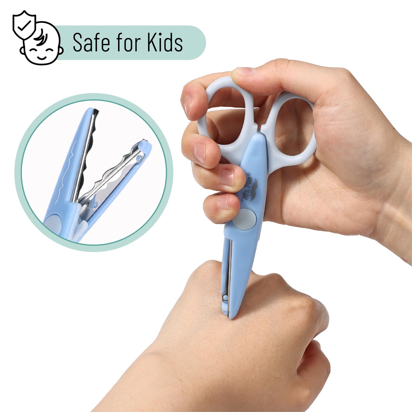 Mr. Pen- Craft Scissors Decorative Edge, 6 Pack, Bright Zig Zag Scissors