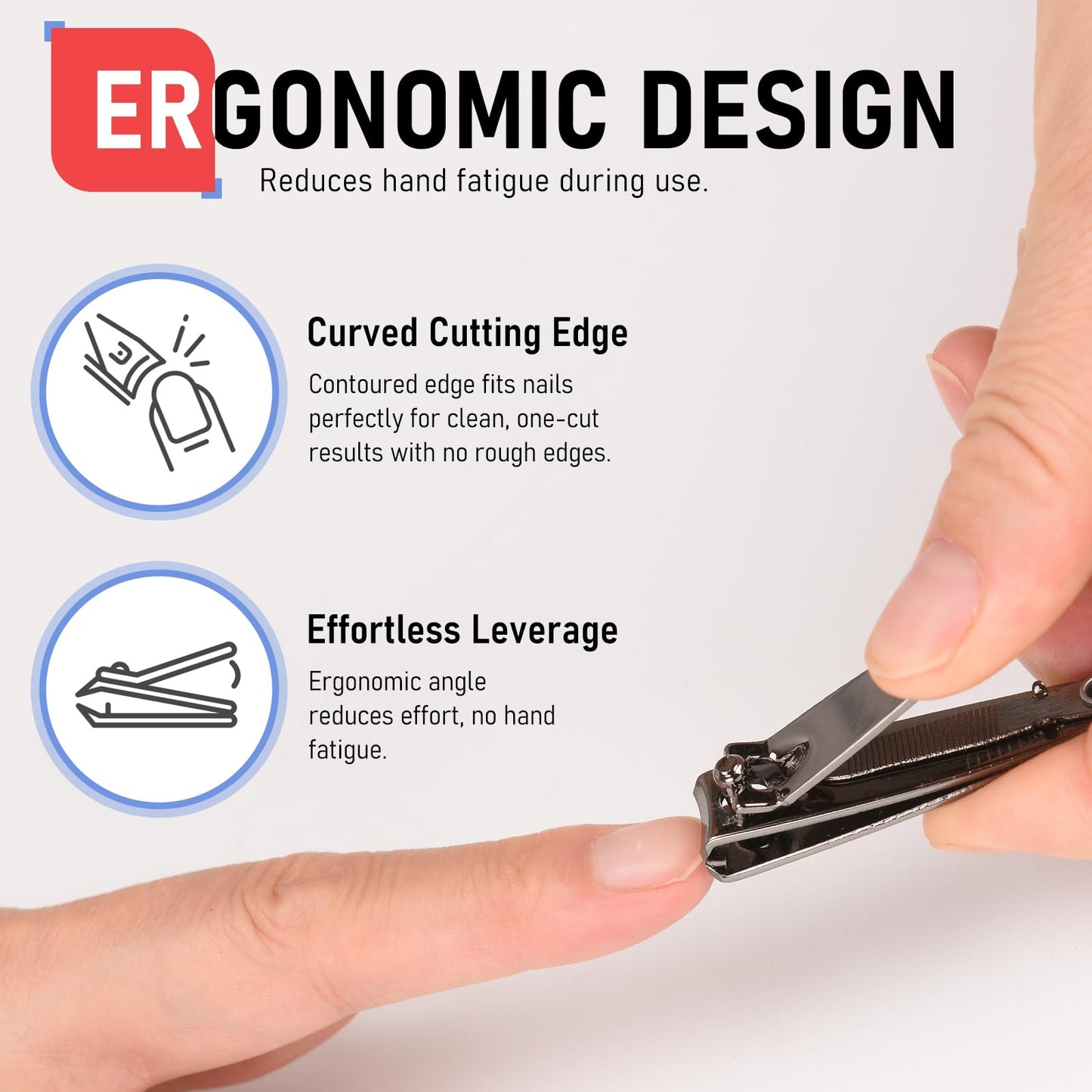 firiKer Nail Clippers with Nail File,Fingernail Clipper,Toe Nail Clippers