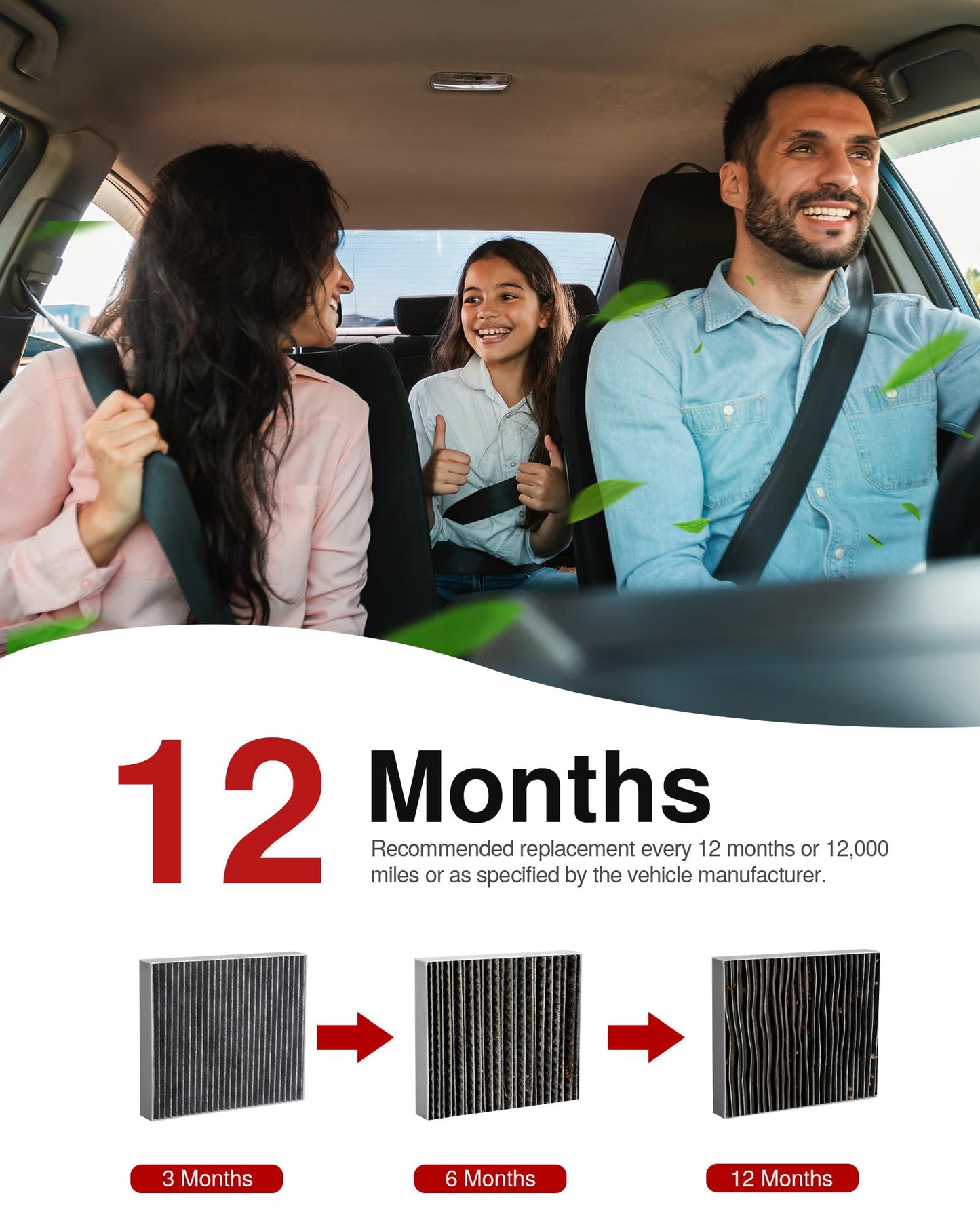 Puroma Cabin Air Filter Activated Carbon for CF11920 CP920 6043C Ford C-Max