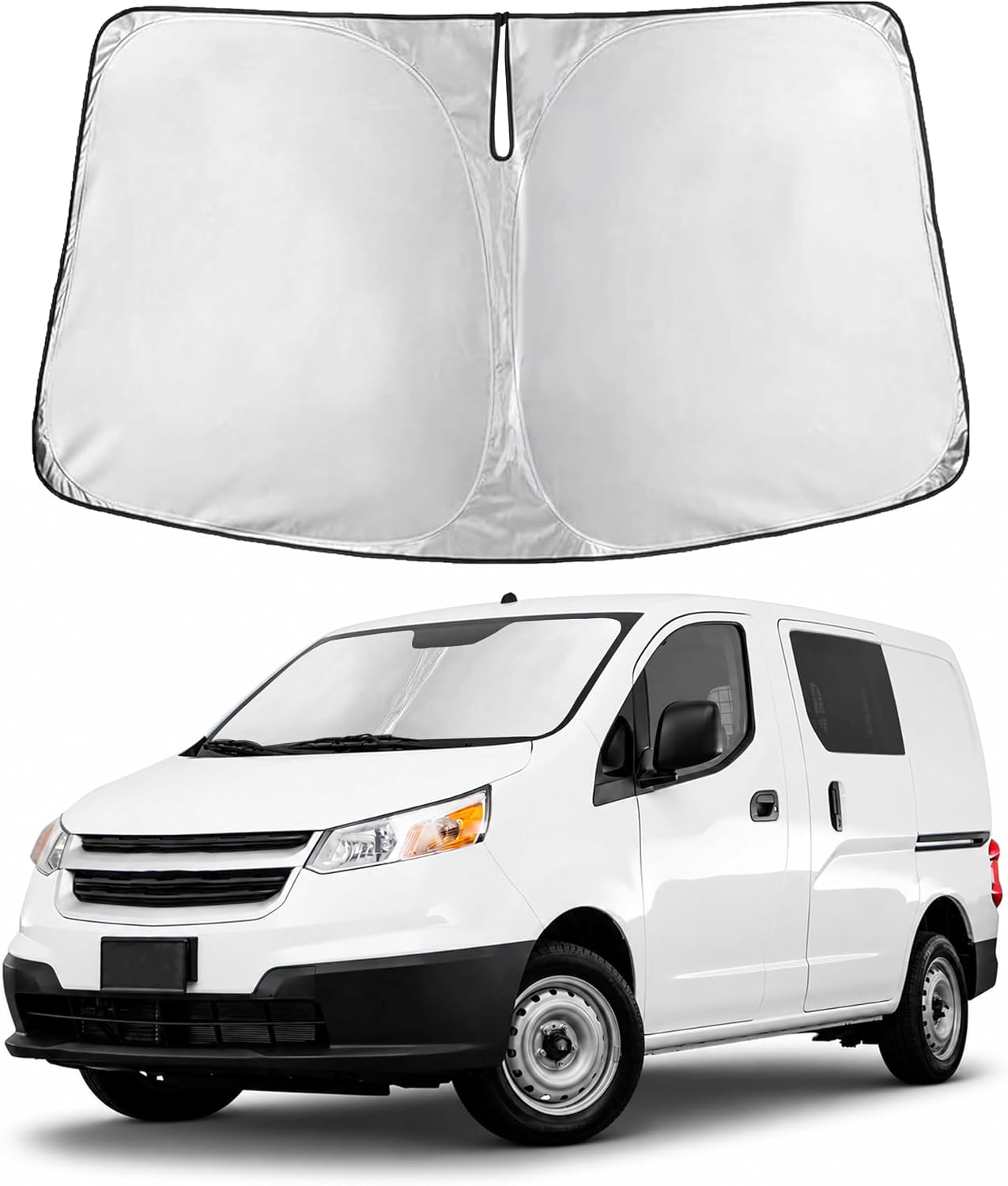 Econour Car Windshield Sun Shade, Front Window Sun Blocker for SUVs,Sedan