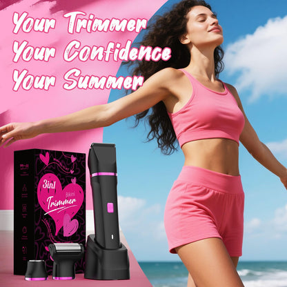 Risina 2-in-1 Bikini Trimmer for Women, Women's Electric Razor, Face Shaver