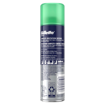 Gillette Series 3X Action Shave Gel, Sensitive Twin Pack, 7 Oz (Pack of 2)