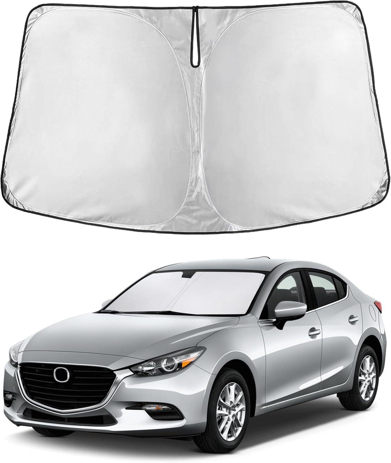 Autovir Windshield Sun Shade, 2017-2026 Tesla Model 3 & Y, 280T Visor Shade